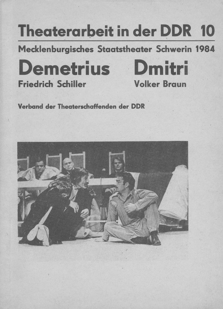 Theaterdokumentation; Theaterarbeit in der DDR; Christoph Schroth